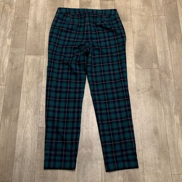 Womens Talbots Heritage Wool Blend High‎ Rise Plaid Ankle Pants - Picture 2 of 8